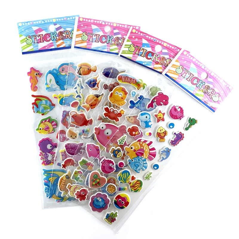 Marine Life Stickers Set 12 Pcs Marine Life Stickers Set 12 Pcs