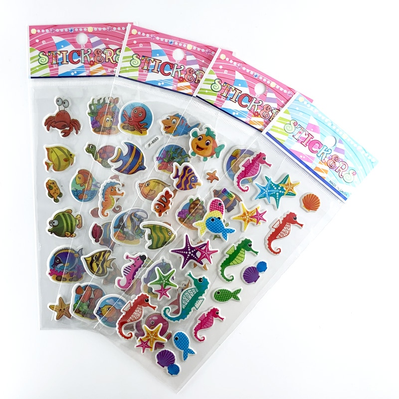 Marine Life Stickers Set 12 Pcs Marine Life Stickers Set 12 Pcs