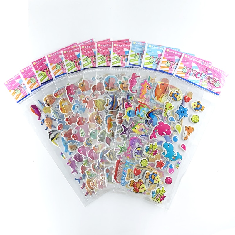 Marine Life Stickers Set 12 Pcs Marine Life Stickers Set 12 Pcs