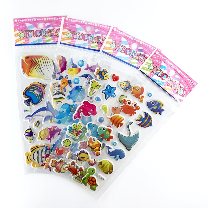Marine Life Stickers Set 12 Pcs Marine Life Stickers Set 12 Pcs