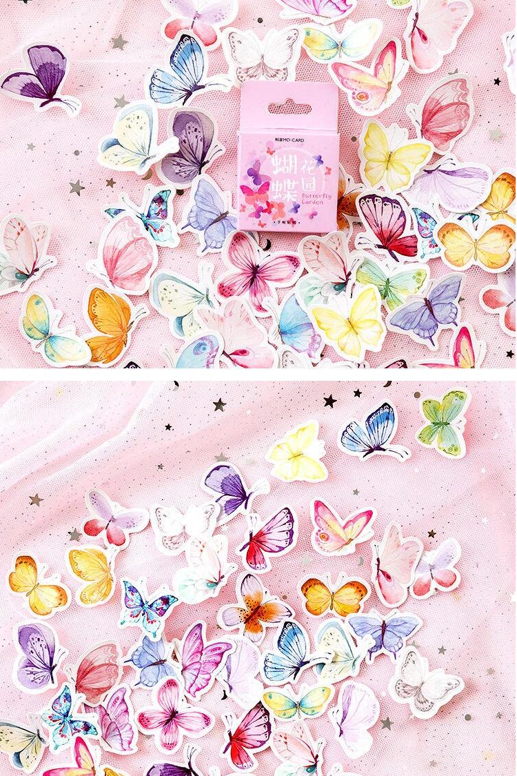 Butterfly Scrapbooking Paper Stickers 45 pcs Set Butterfly Scrapbooking Paper Stickers 45 pcs Set