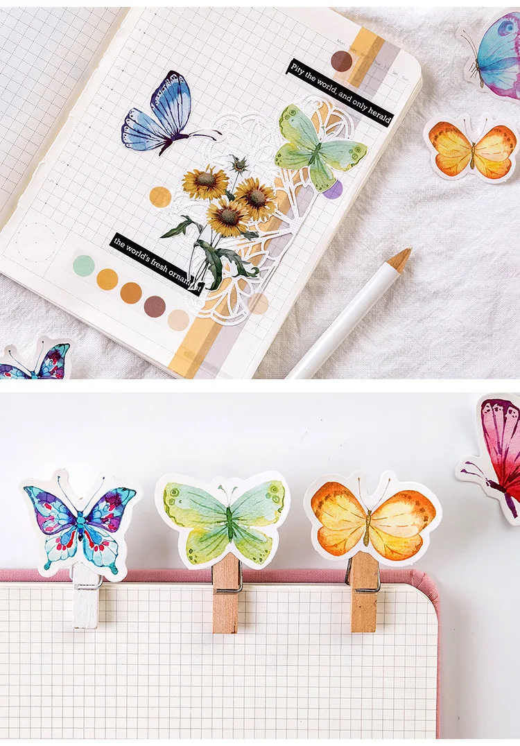 Butterfly Scrapbooking Paper Stickers 45 pcs Set Butterfly Scrapbooking Paper Stickers 45 pcs Set